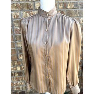 Women's Vintage Button Down Collegian of California Long Sleeve Blouse